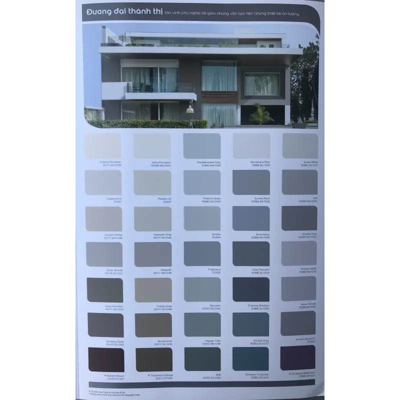 Bảng màu Sơn Dulux Weathershield